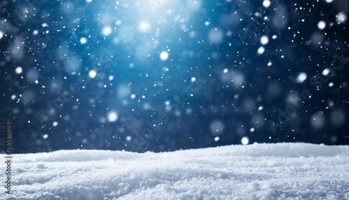 snowy plain background of a snow covered lawn with falling snow new year and christmas concept © Heaven