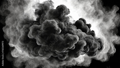 cloud of black smoke background