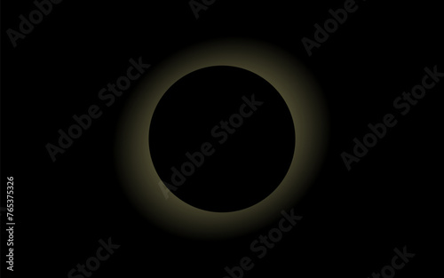 Total solar eclipse in Texas vector illustration, solar eclipse, 8th April 2024