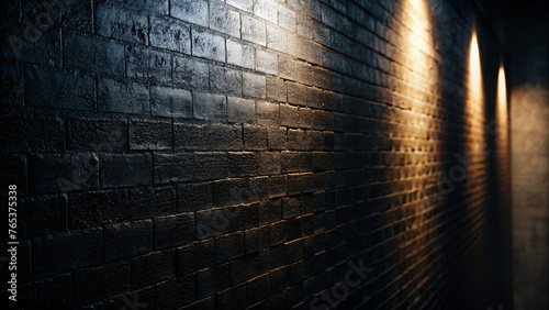 Vintage Grunge Background with Rays of Light on Concrete Wall Texture
