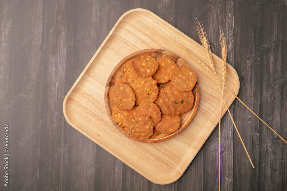 Thattai or Nippattu or Chekkalu is a south Indian deep fried snack made with rice flour prepared during festive and daily common snack. Thattai is a south Indian fried snack, Spicy and Crispy
