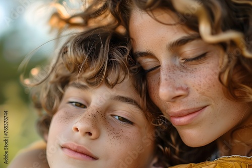 Embrace the Joy: Heartwarming Moments of Loved Ones Sharing Cherished Time Together photo