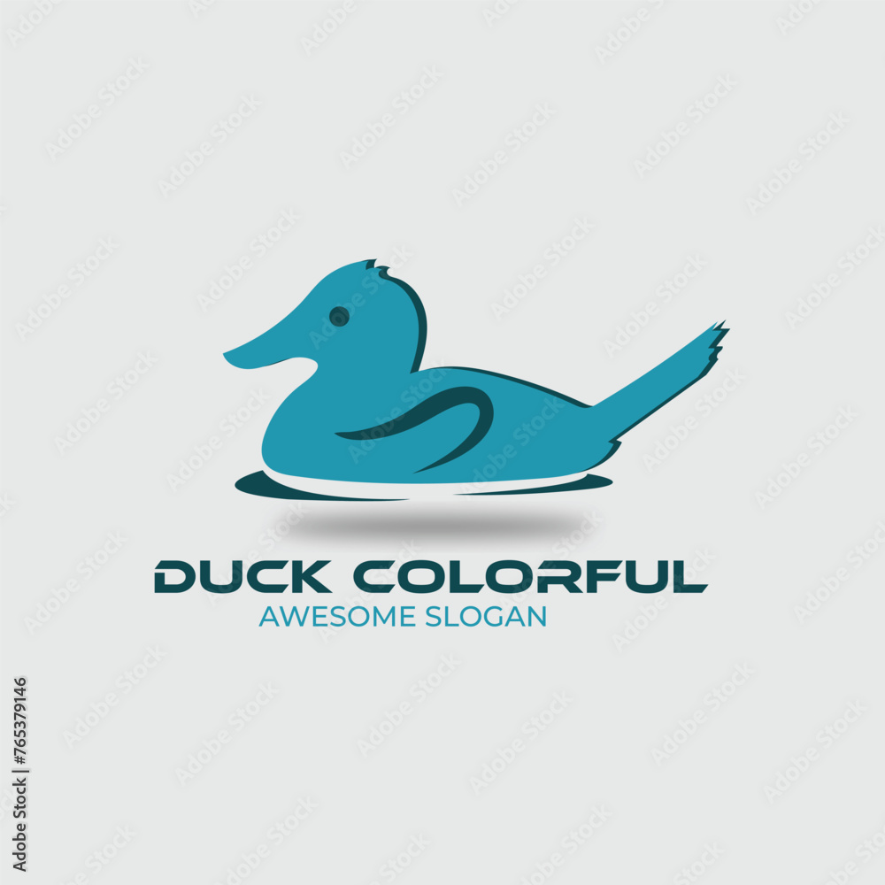 Obraz premium Duck Logo icon Design Premium Vector template