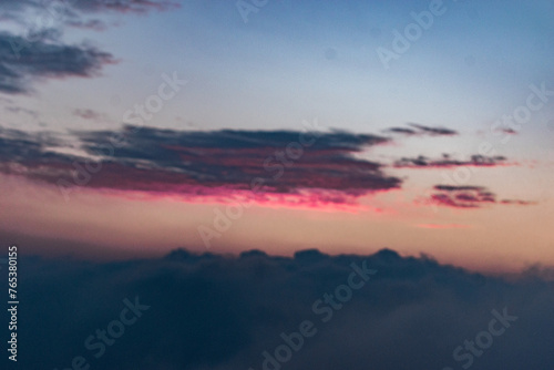 sunset over the lake