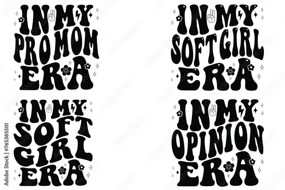 In My Pro Mom Era, In My Soft Girl Era, In My Opinion Era retro T-shirt In My Pro Mom Era, In My Soft Girl Era, In My Opinion Era retro T-shirt