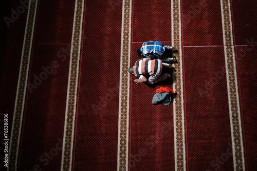 Praying at Klaten Mosque photo