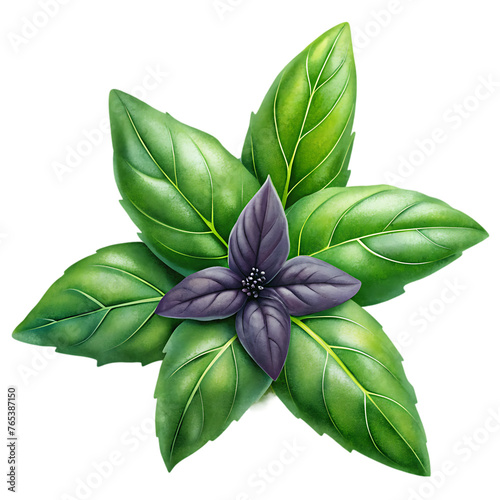 mint leaf herb on transparent background png clipart © Rehman