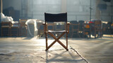 Film Set Equipment, Director's Chair on Movie Set