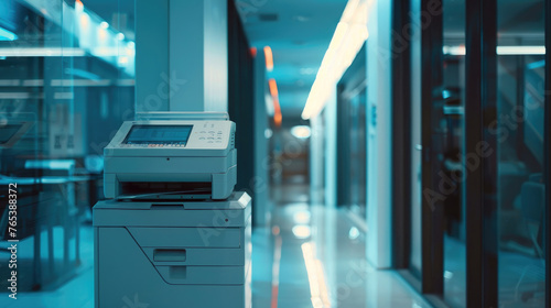 Modern Office Equipment, Photocopier in Contemporary Workspace