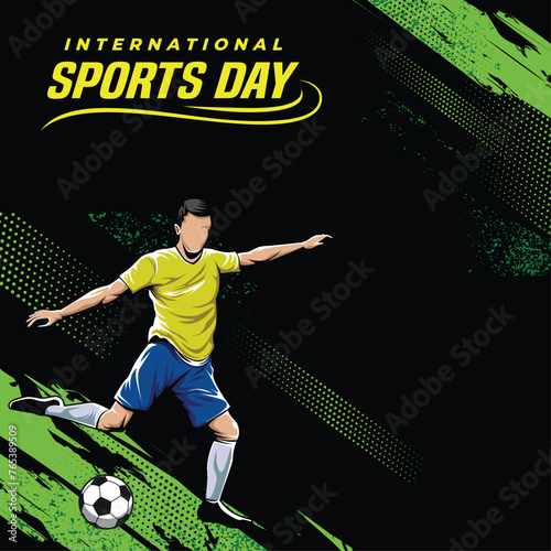 Soccer banner vector. Football Background Cup Vector template