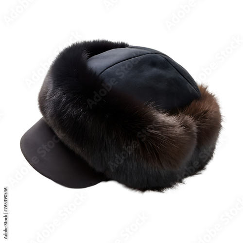 black cap isolated on background