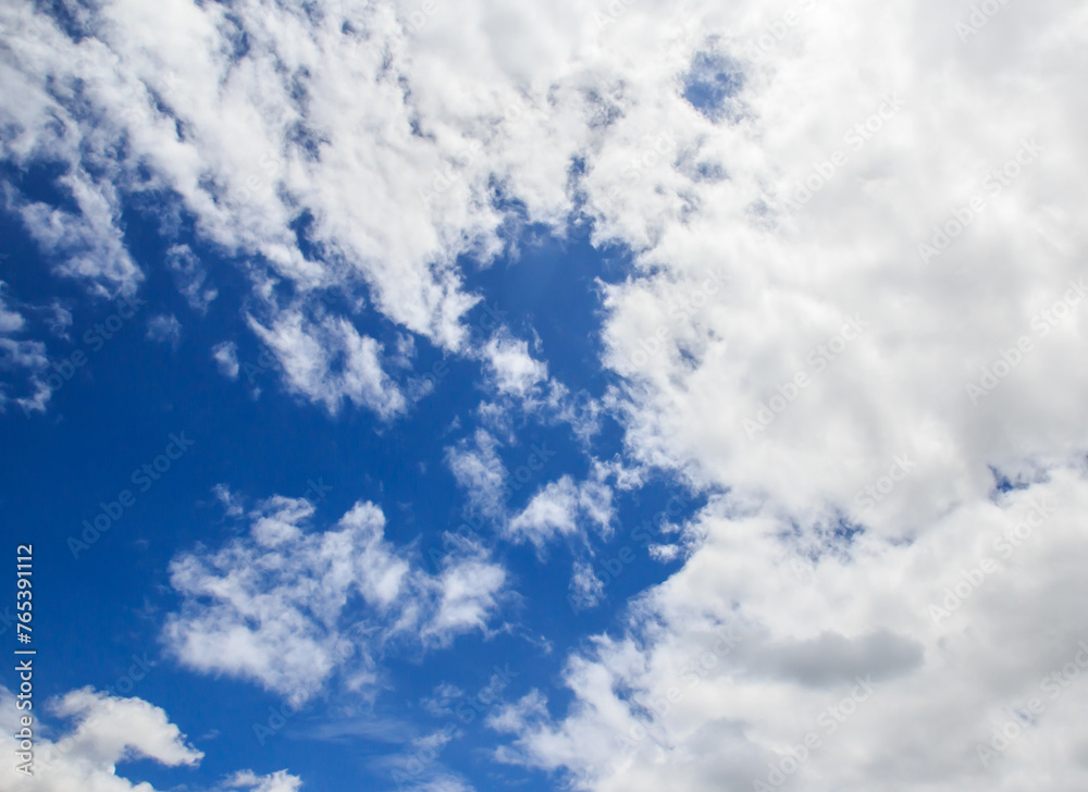 White clouds in the blue sky White clouds in the blue sky