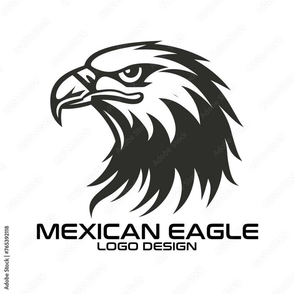 Obraz premium Mexican Eagle Vector Logo Design