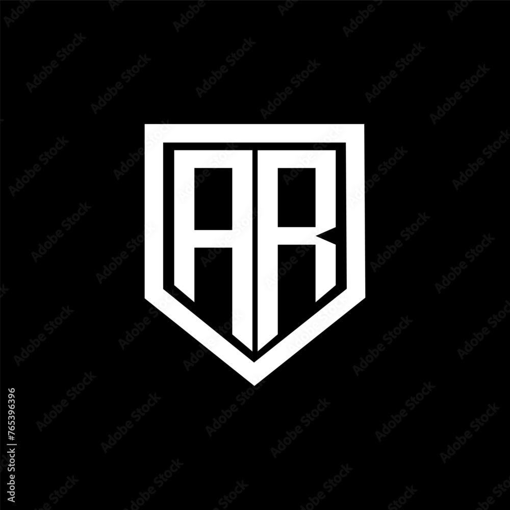 AR letter logo design with black background in illustrator. Vector logo, calligraphy designs for logo, Poster, Invitation, etc. AR letter logo design with black background in illustrator. Vector logo, calligraphy designs for logo, Poster, Invitation, etc.