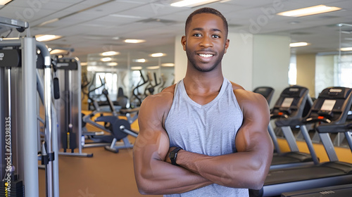 Young Man Smiling in a Gym Emamey Tyson photo