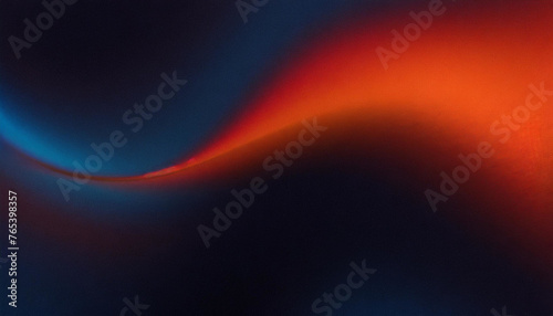 Radiant Fusion: Black Blue Orange Red Abstract Grainy Header