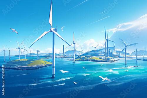 Integration of wind power and high-tech buildings
