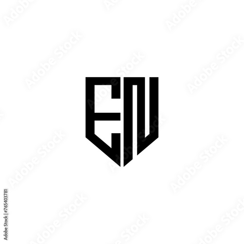 EN letter logo design with white background in illustrator. Vector logo, calligraphy designs for logo, Poster, Invitation, etc © Mamunur