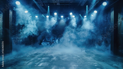 Group of Lights Illuminating Stage