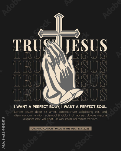 Motivational quotes god streetwear t-shirt design