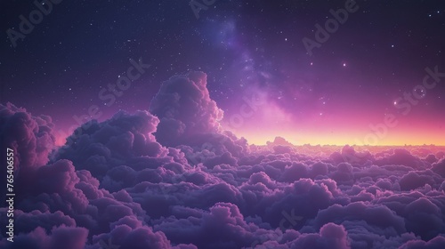 Colorful Space Filled With Stars
