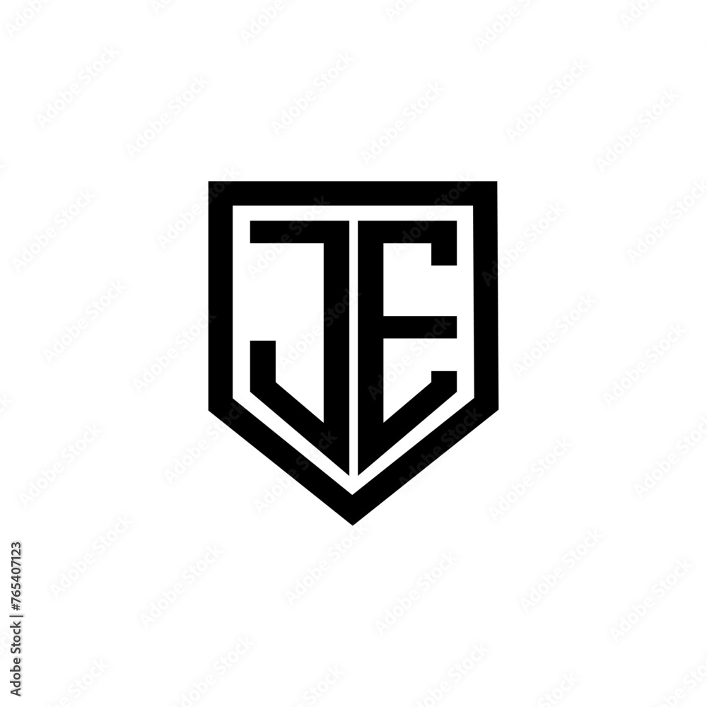 JE letter logo design with white background in illustrator. Vector logo, calligraphy designs for logo, Poster, Invitation, etc. JE letter logo design with white background in illustrator. Vector logo, calligraphy designs for logo, Poster, Invitation, etc.