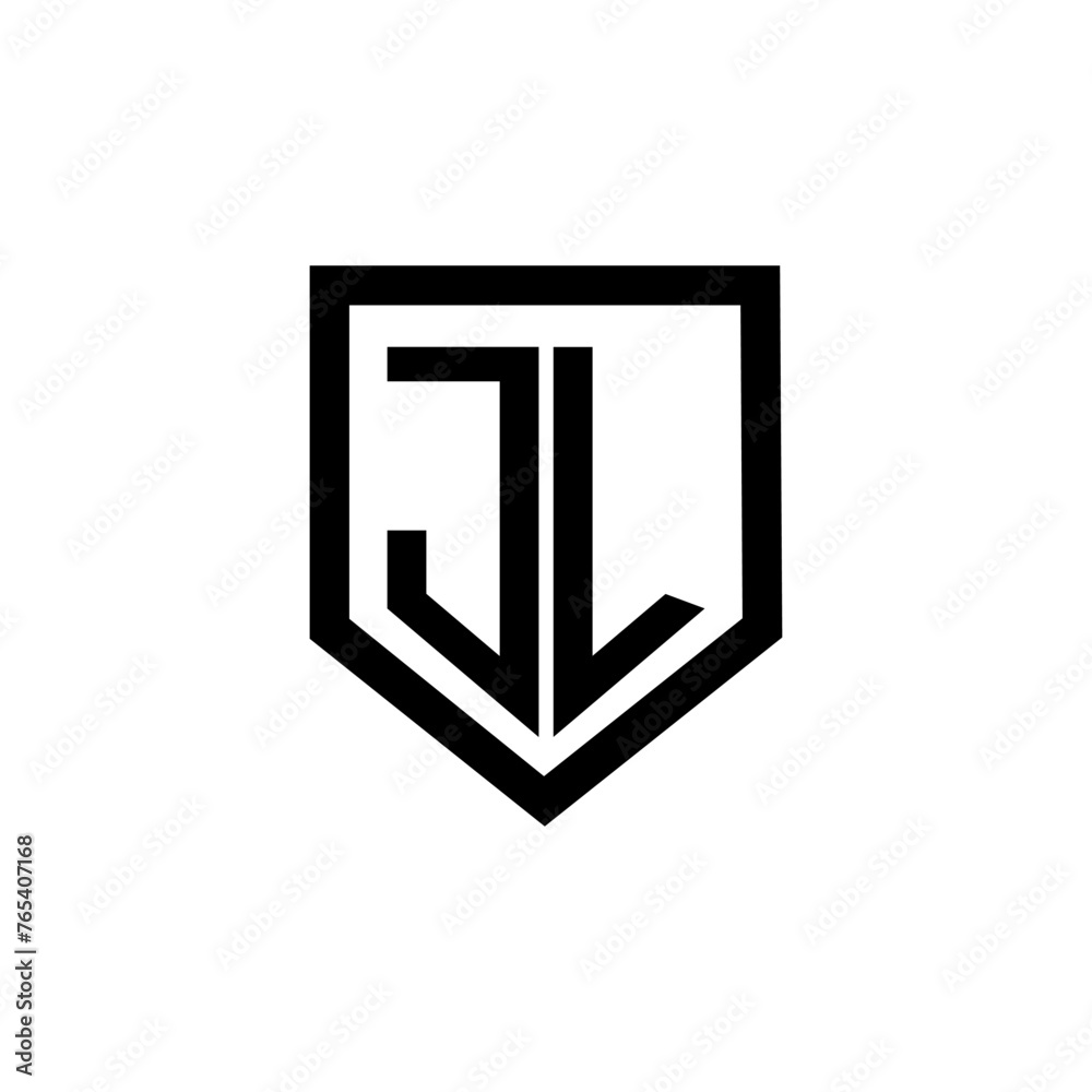 JL letter logo design with white background in illustrator. Vector logo, calligraphy designs for logo, Poster, Invitation, etc.