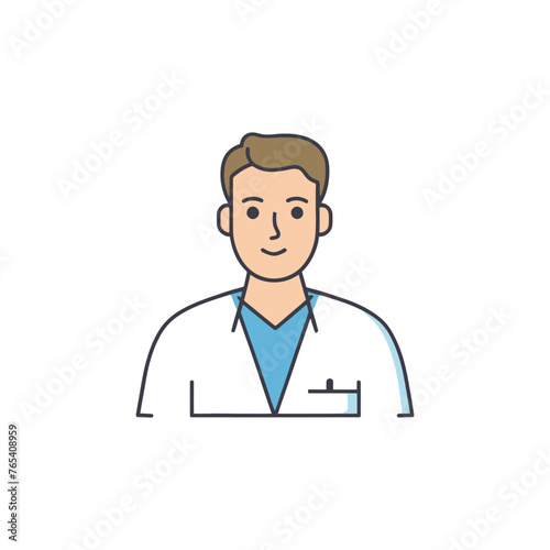 doctor vector illustration on white background
