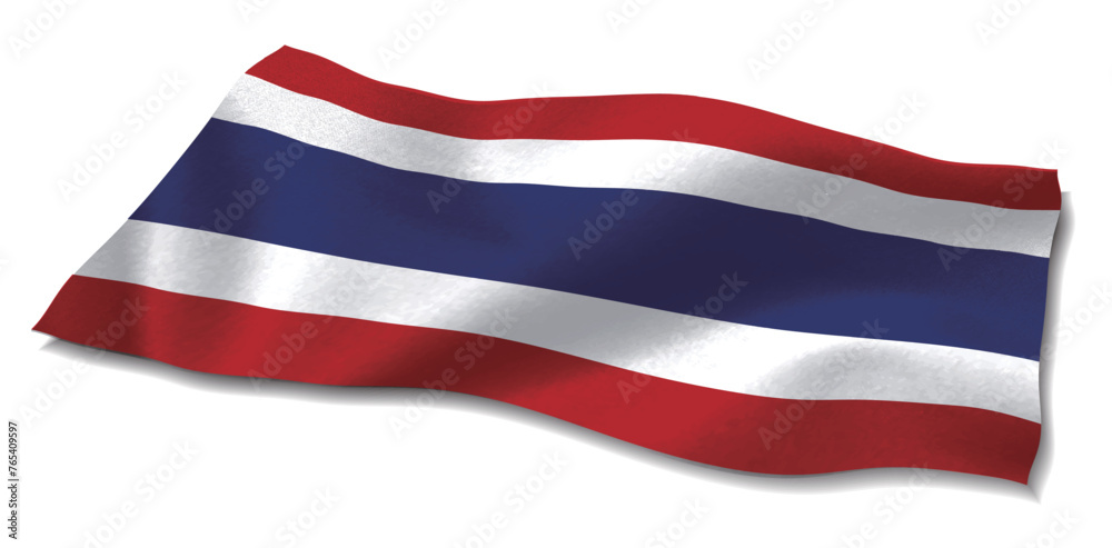 Naklejka premium タイ 旗 国 世界 アイコン