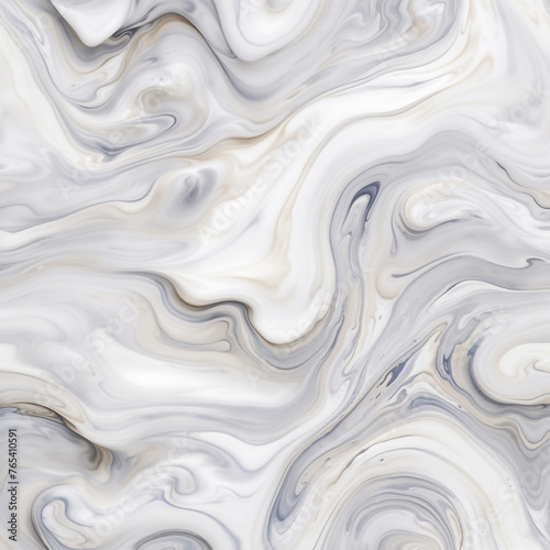 Whirling Wisps: Fluid Swirls of Gray and Ivory