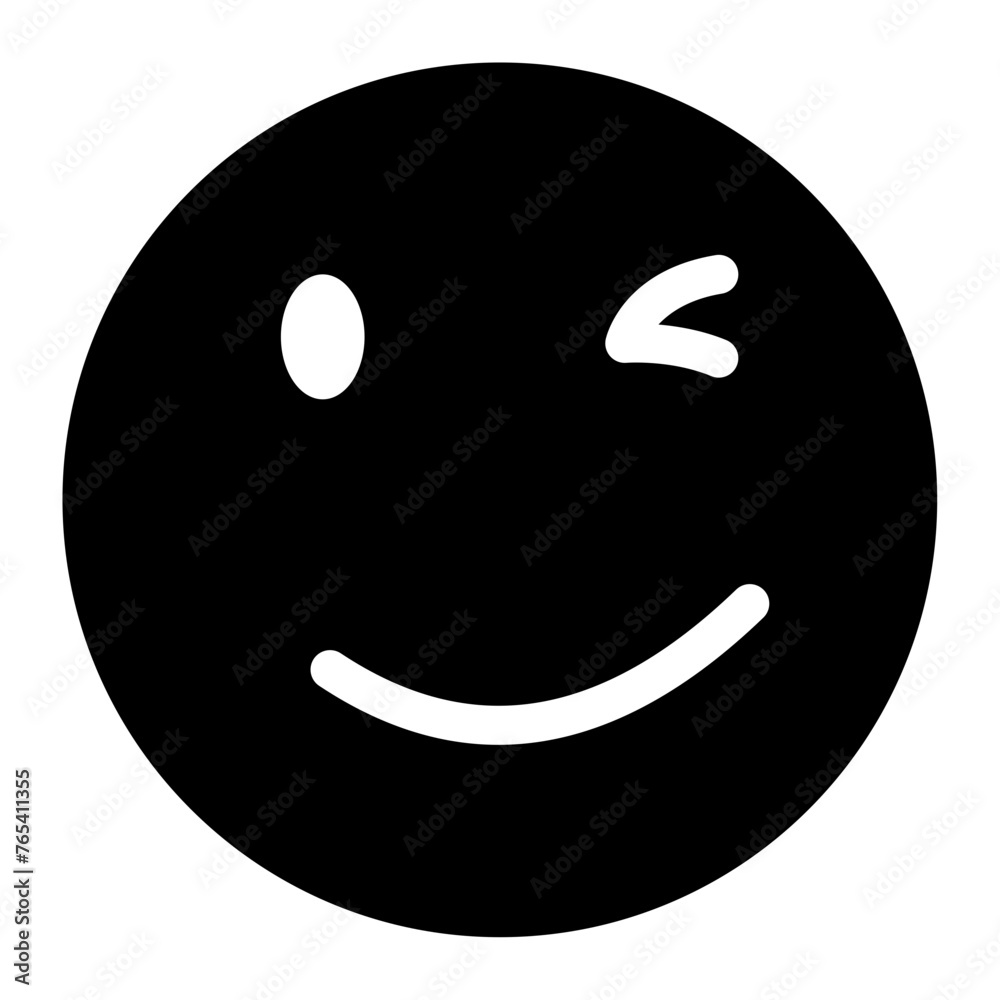 wink face emoji icon