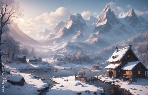 Stunning Winter Game Art detailed