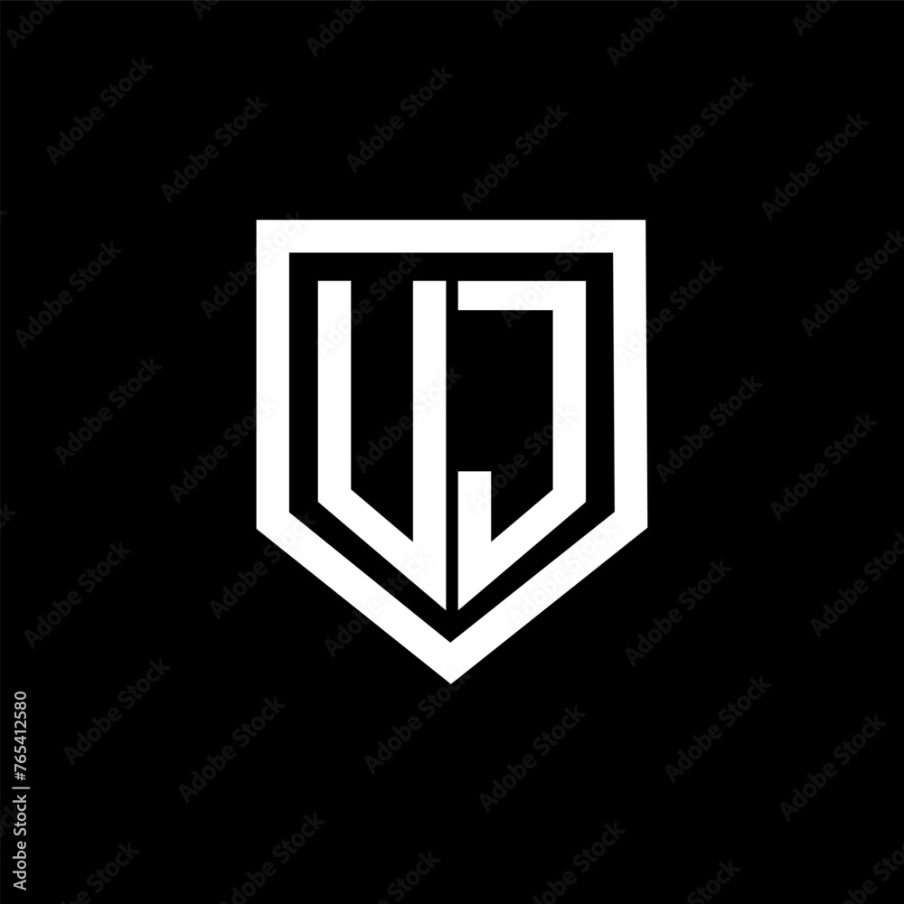 UJ letter logo design with black background in illustrator. Vector logo, calligraphy designs for logo, Poster, Invitation, etc. UJ letter logo design with black background in illustrator. Vector logo, calligraphy designs for logo, Poster, Invitation, etc.