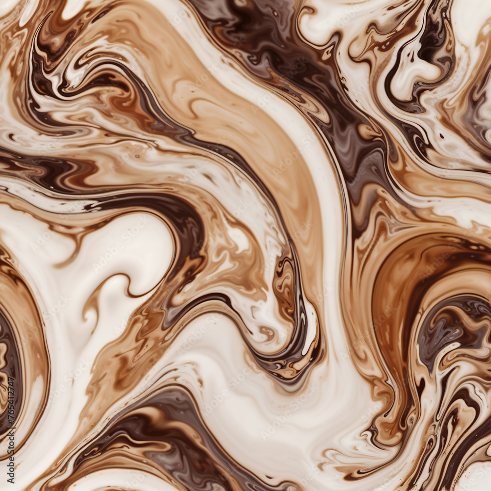 Swirled Espresso Delight: Abstract Coffee-Inspired Art Swirled Espresso Delight: Abstract Coffee-Inspired Art