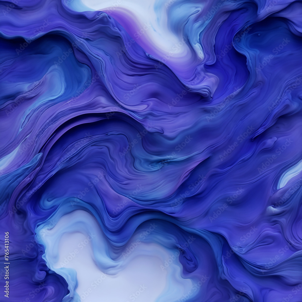 Obraz premium Surreal Violet Swirls: Abstract Fluid Art , marbling swirl
