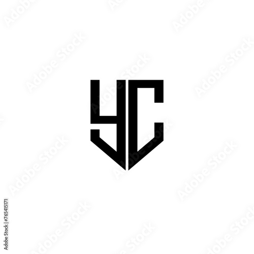 YC letter logo design with white background in illustrator, cube logo, vector logo, modern alphabet font overlap style. calligraphy designs for logo, Poster, Invitation, etc.