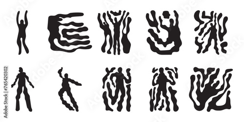 Abstract Human Hand Drawn