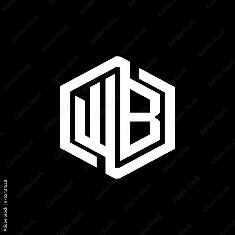 WB letter logo design in illustration. Vector logo, calligraphy designs for logo, Poster, Invitation, etc. WB letter logo design in illustration. Vector logo, calligraphy designs for logo, Poster, Invitation, etc.