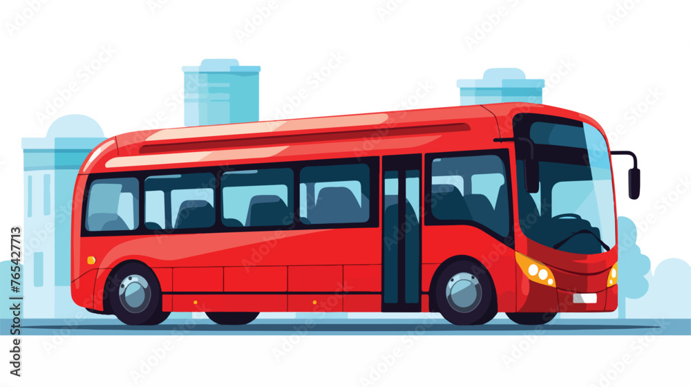 Bus icon vector illustration. Flat design style