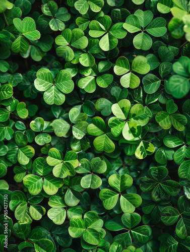green clover leaf background