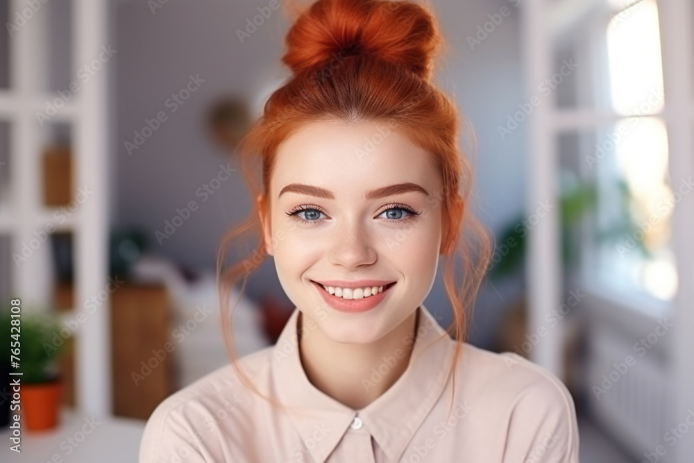 portrait of a smiling woman