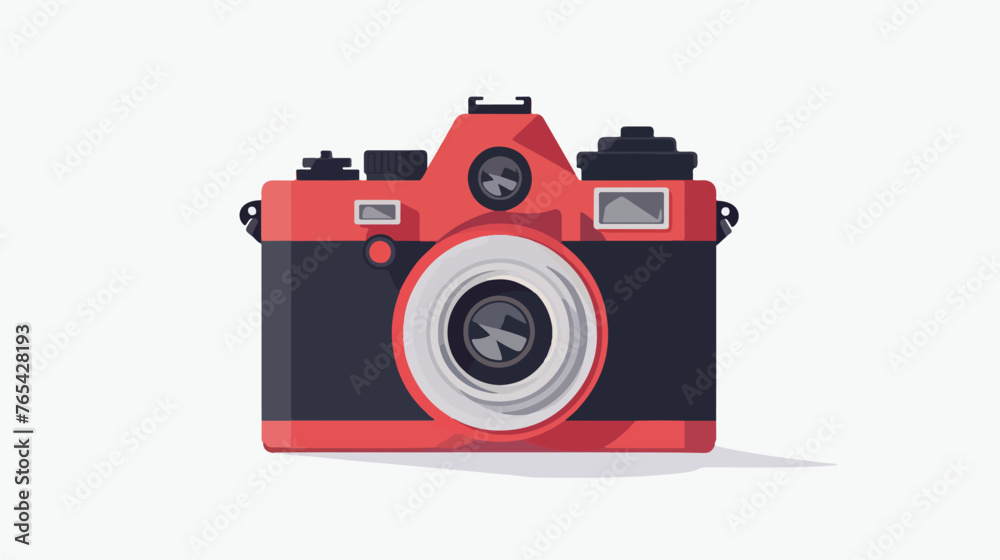 Camera icon flat photo camera vector