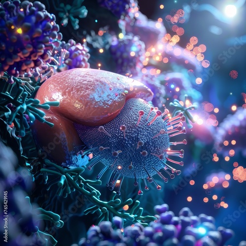 Molecular detail of a synthetic liver, processing toxins with unparalleled efficiency photo