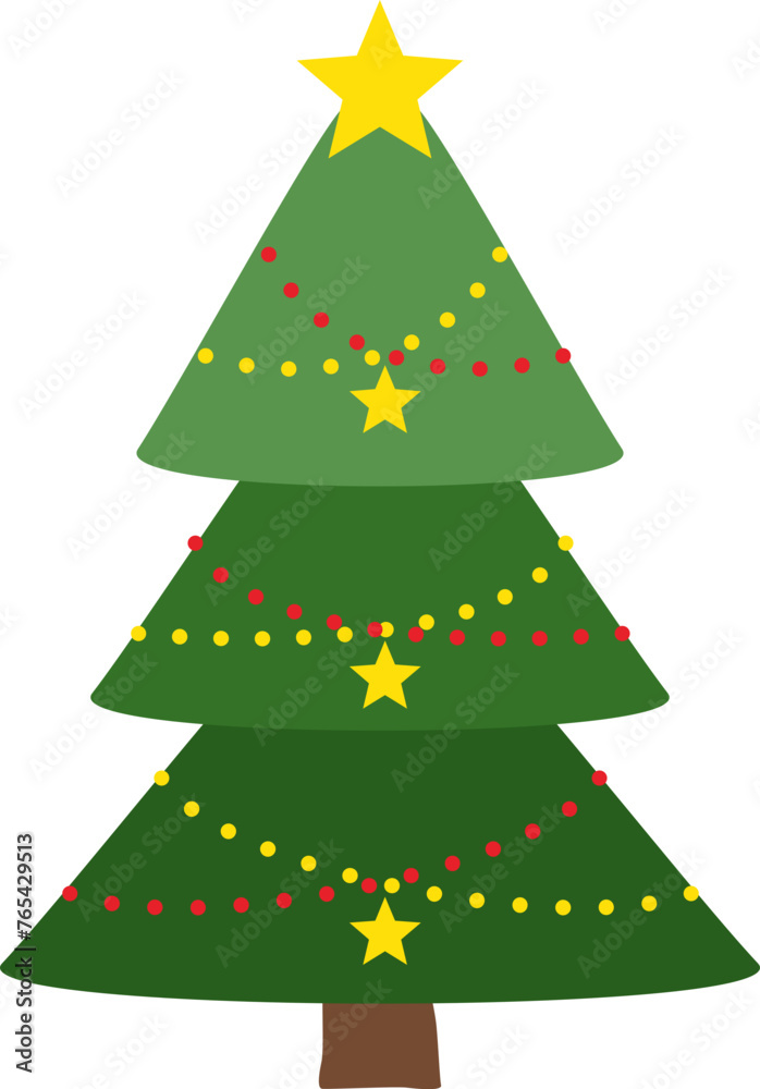 Fototapeta premium Christmas Tree Illustration
