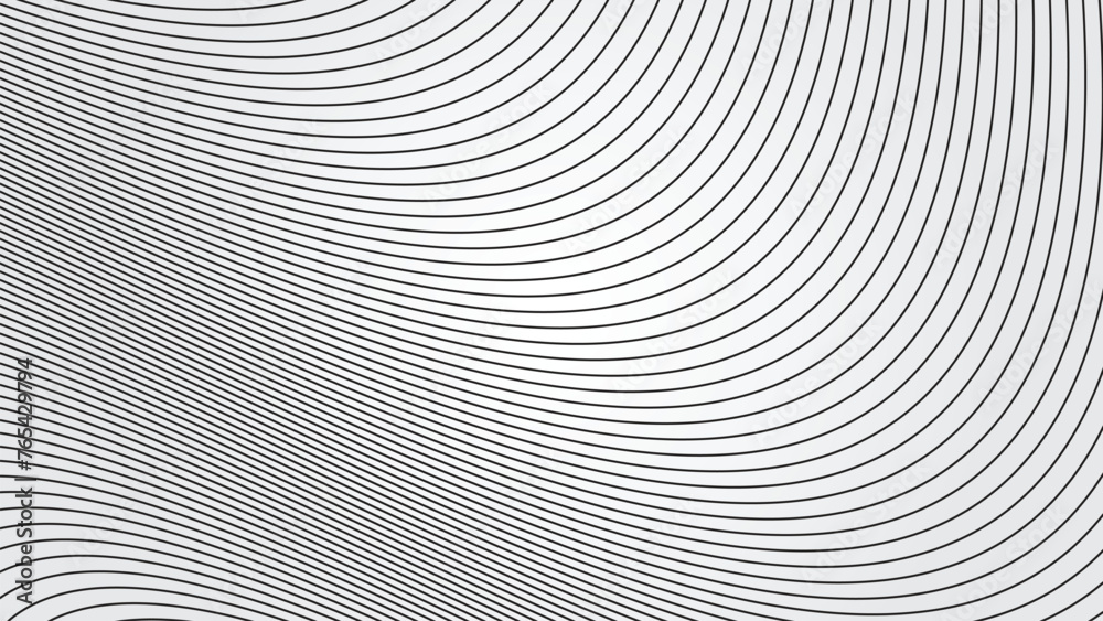 Black oblique curved lines background vector image Black oblique curved lines background vector image