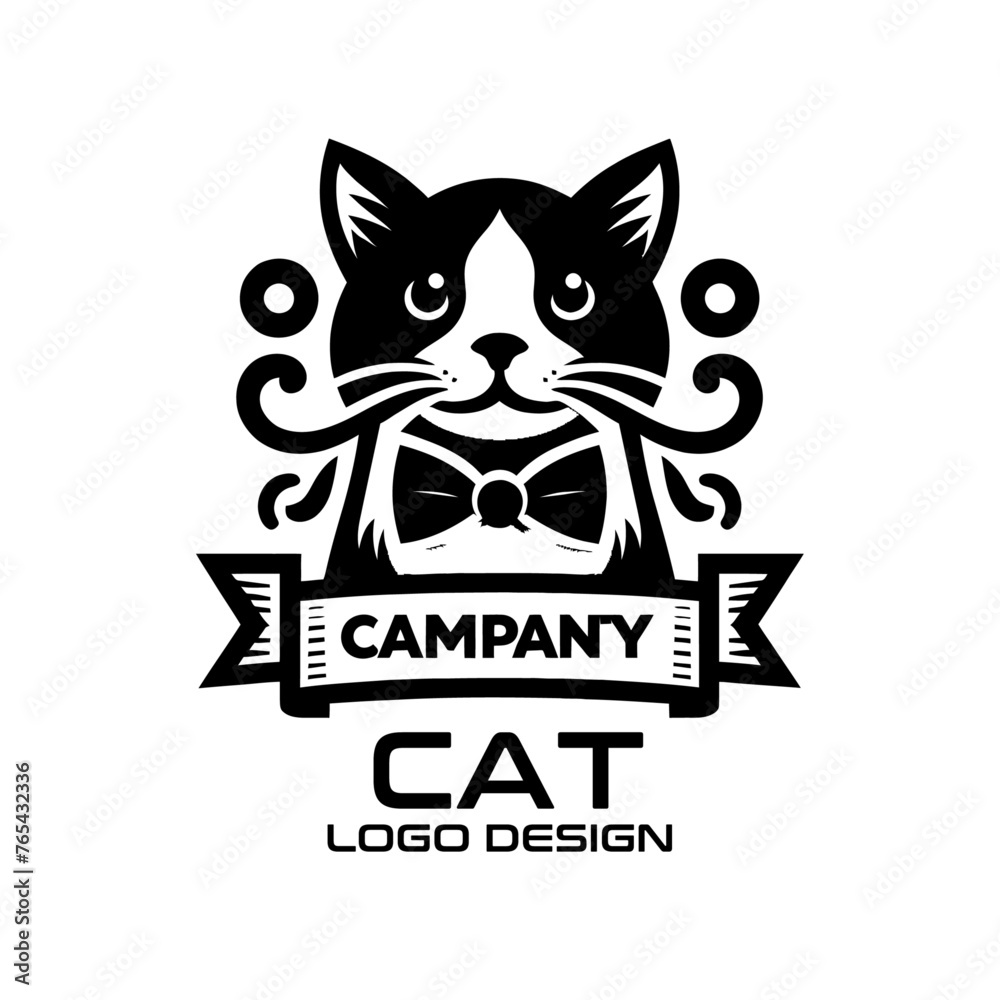 Cat Vector Logo Design Cat Vector Logo Design