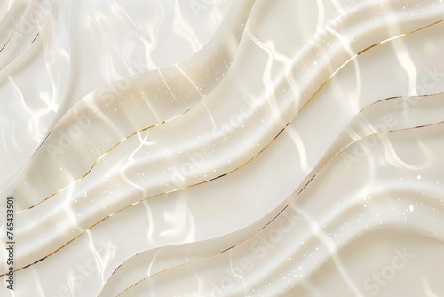 Elegant white background with shiny lines. Modern luxury design . © Nazia