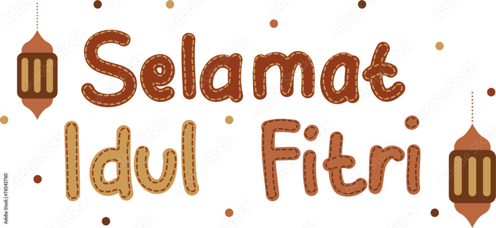 Selamat idul fitri hand written Selamat idul fitri hand written