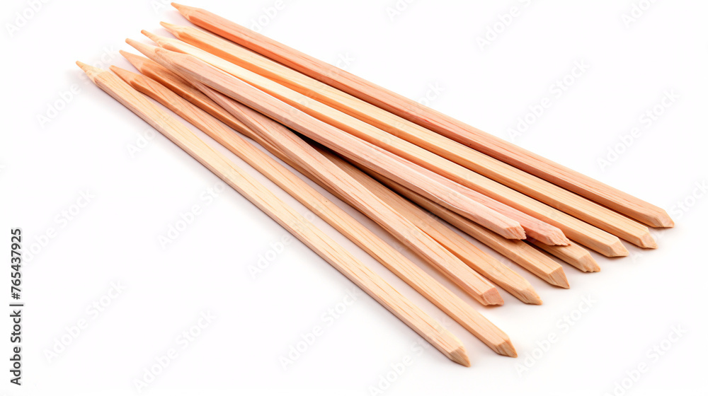 Wooden chopsticks isolated on white background Wooden chopsticks isolated on white background