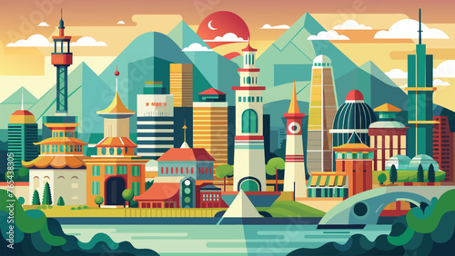 vector art style city environments vector 16.eps